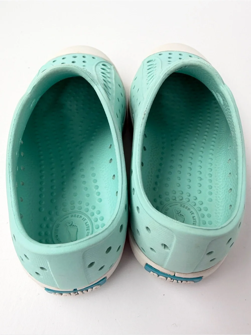 Native Sandals Toddler Kids C9‎ Sneakers Teal Tiffany Blue Natives